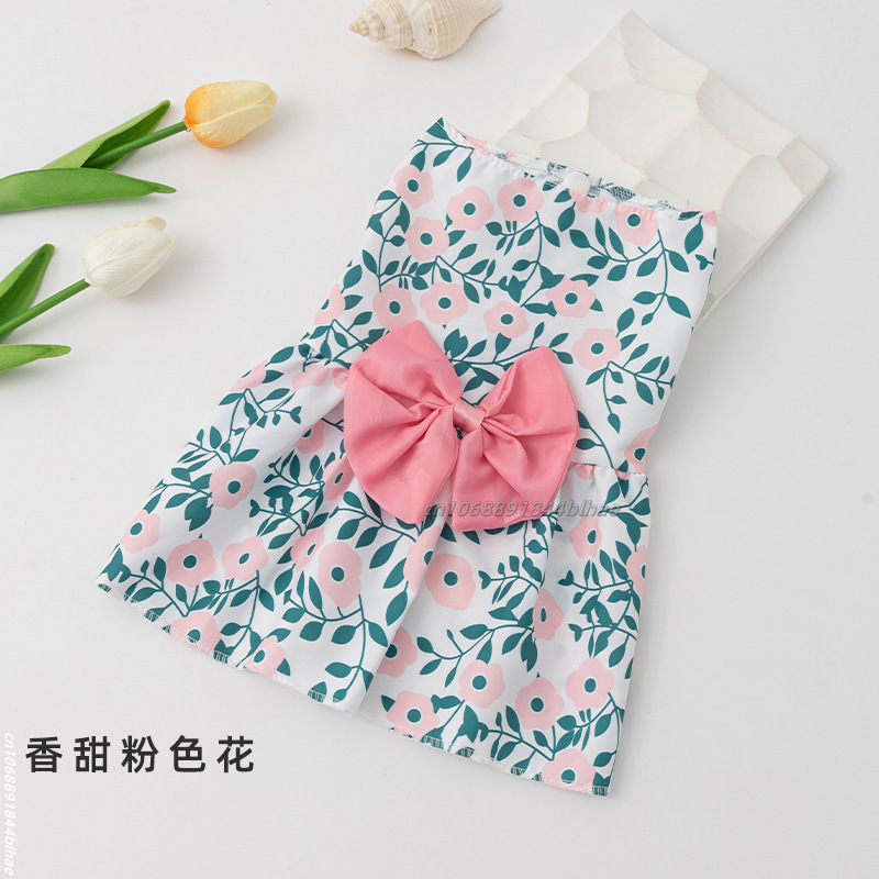 Vestido de princesa para perro, falda para mascota gatito, bonito vestido para perro con lazo de encaje para cachorro pequeño y mediano, Chihuahua, primavera y verano: S / Gris