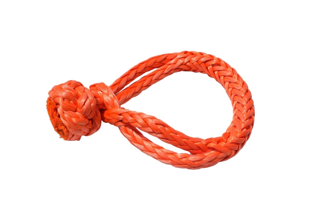 Orange 7/16*4.3inch Soft Shackles ,UHMWPE Soft Shackle,Rope Shackle,Sailing Shackle for atv utv suv