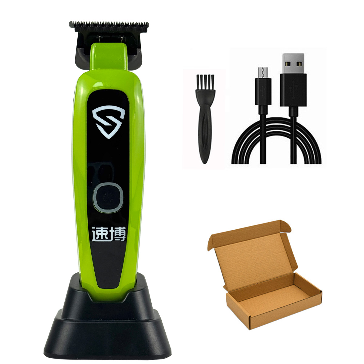 Brdclip x5 7200rpm aparador de cabelo profissional dlc lâmina de squama máquina de acabamento de cabelo detalhe clipper para homem barbearia: Preto