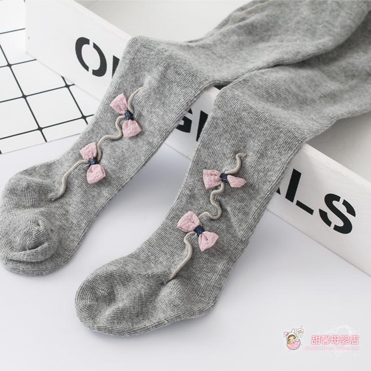 Kleinkind Baby Mädchen Strümpfe Prinzessin Winter warm stricken Strümpfe Baumwolle Bogen-knoten Strumpfhosen Baby Strumpfwaren 0-3Y Pantyhouse