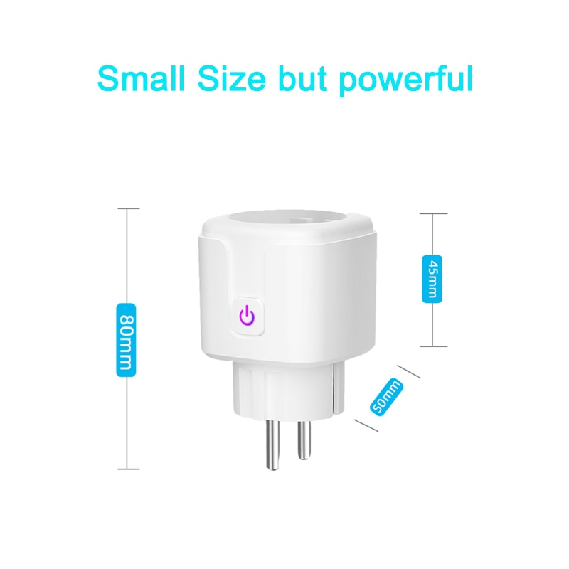 Energy monitoring EU 16A WiFi Socket Smart Plug Power Consumption Remote Control Tuya Smart Life APP work with google Assistant