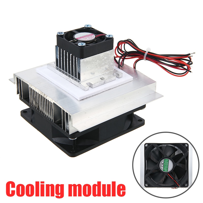 DIY Kit Thermoelectric Peltier Cooler Refrigeration Cooling System Heat Sink Conduction Module and Fan