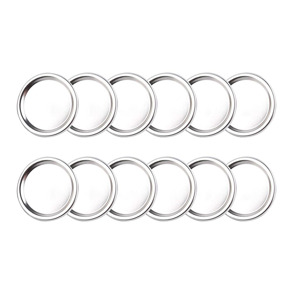 24PCS Regular Mouth Mason Jar Lids And Bands Whorl Leak Proof Mason Canning Jar Caps With Wide Mouth Canning Covers Sealing Ring: 12pcs 70mm lid