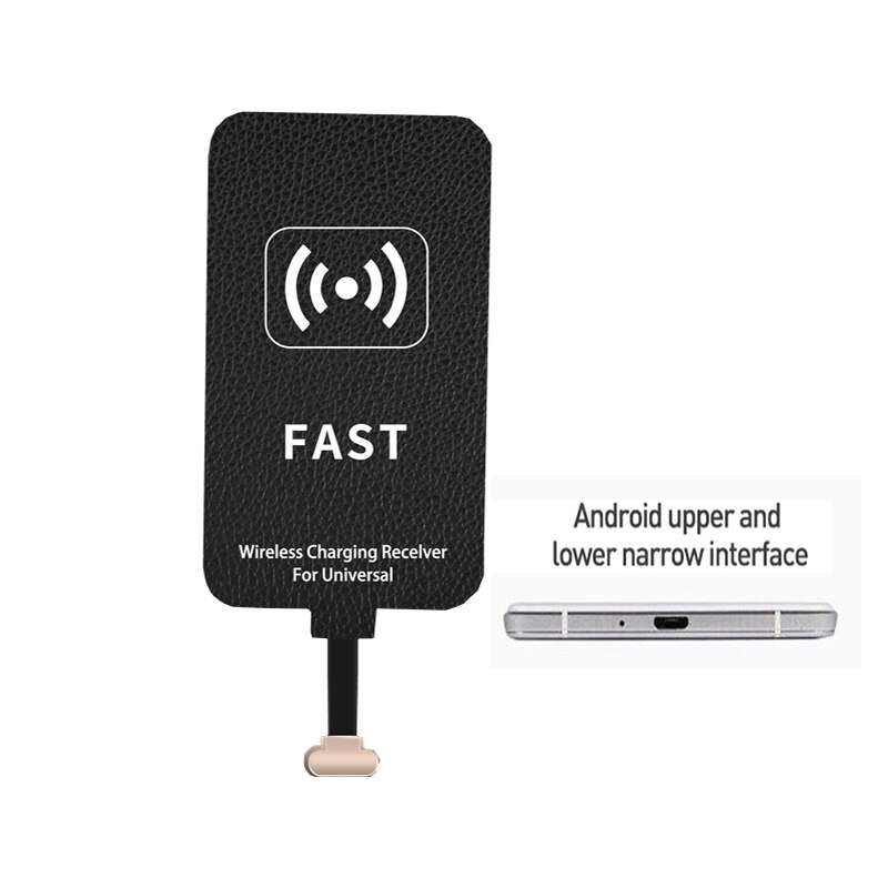 10w 5v/2a trådløs lader mottaker telefon lader spole android usb-c til huawei xiaomi samsung rask mottaker: android omvendt
