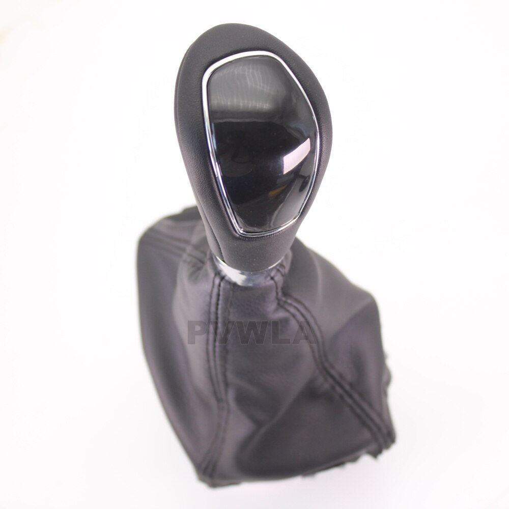 Voor ford s-max 2006 2007 auto-styling automatische versnellingspookknop met leren laars