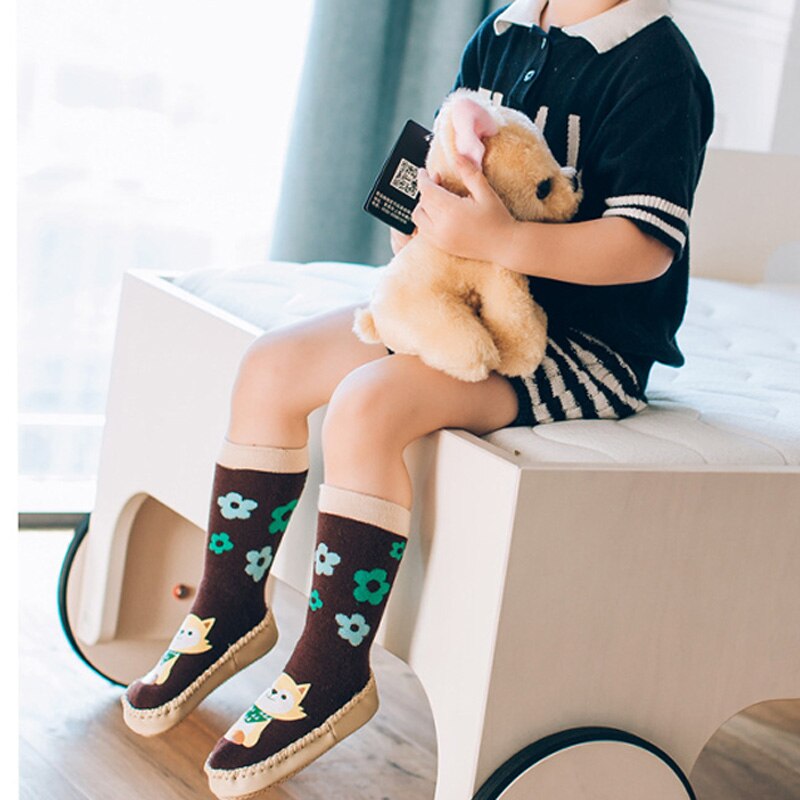 Baby Peuter Sokken En Schoenen Antislip Zachte Bodem Kids Zachte Sokken Katoen Mode Voor Jongen En Meisjes Kinderen Footwear In Een