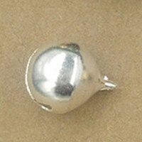 100Pcs Small Bell Beads Charms Christmas Jingle Bell Craft Decor Supplies For Diy Jewelry Findings Brass Material(Never Rust): Silver Plated / 12MM