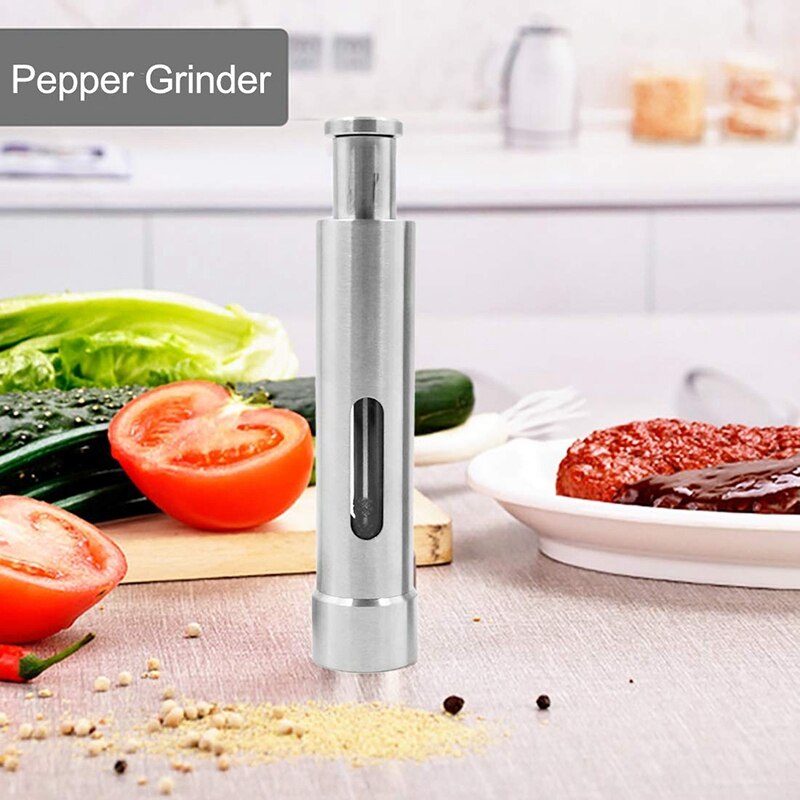 Peberkværn - salt- og peberkværn sæt salt- og peberkværn peberfabrikker kværne mini tommelfingerpressemølle med fod