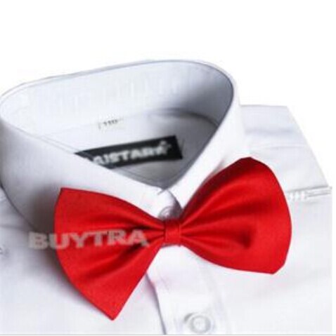 Corbata de niño roja negra Linda pajarita para niños tipo mariposa