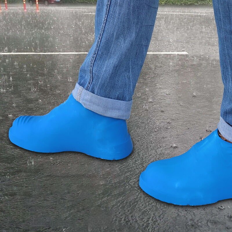 Les chaussures imperméables réutilisables recyclables couvrent les chaussures résistantes à l'usure lavables de Silicone couvrent les bottes de pluie imperméables antidérapantes