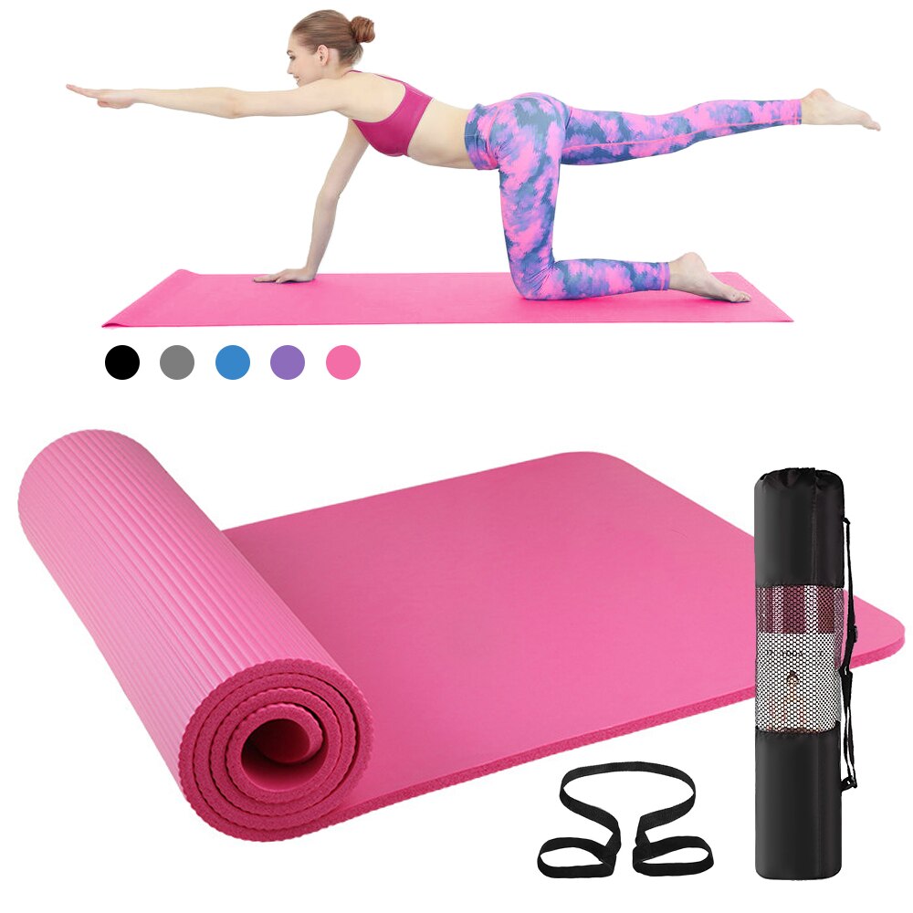 Lixada 183*61*1Cm Anti-Slip Sport Fitness Mat Nbr ... – Grandado