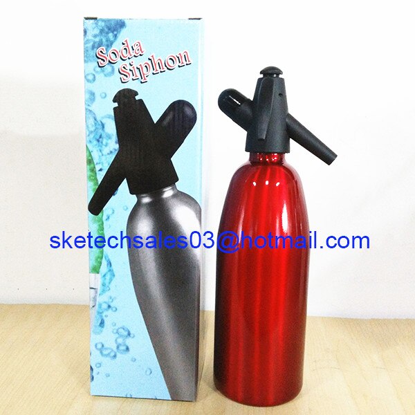 Home DIY Soda Water Dispenser Machine 1000ML: Red