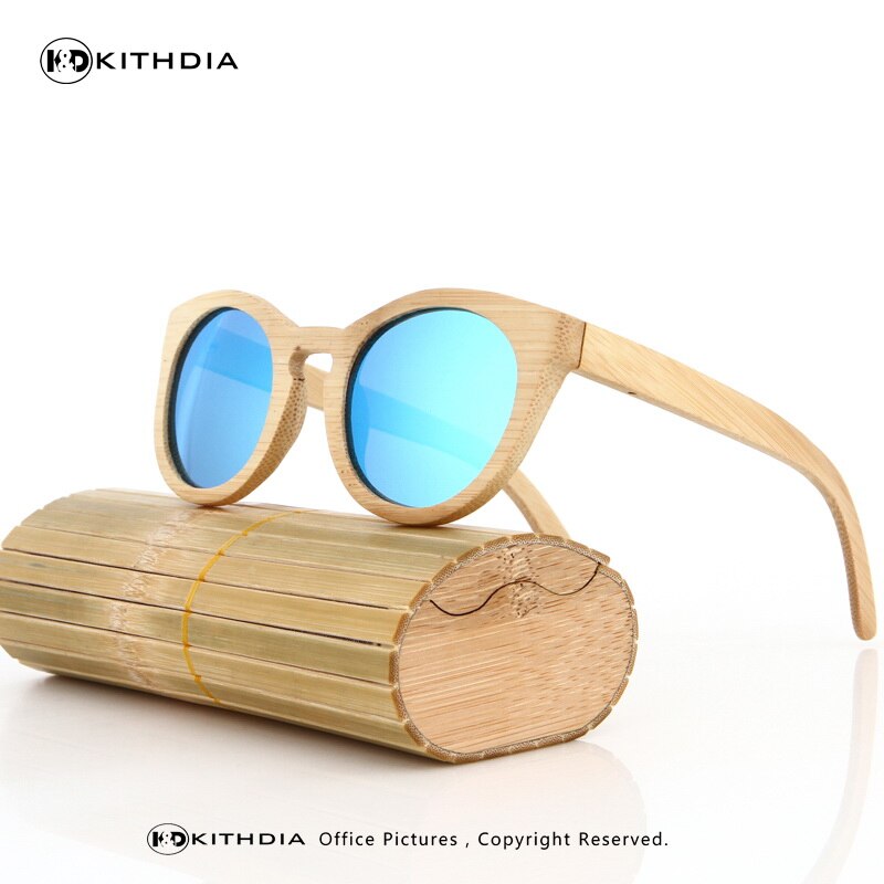 KITHDIA Hout Zonnebril Mannen Gepolariseerde Rijden bamboe Zonnebril Houten Brilmonturen Oculos De Sol Feminino: 13