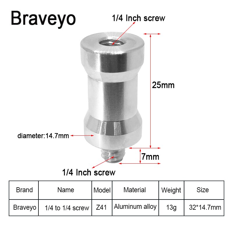 Vite Di Conversione Per Treppiedi - Da 1/4" A 3/8", Adattatore Per Fotocamera - Foto 4