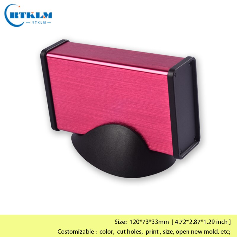 Aluminium project box aluminium enclosure junction box DIY amplifier enclosure power supply instrument case 120*73*33mm