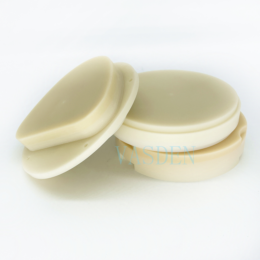 Material de laboratorio Dental de disco PMMA multicapa de 98mm, bloque de resina en blanco de fresado de leva Cad PMMA