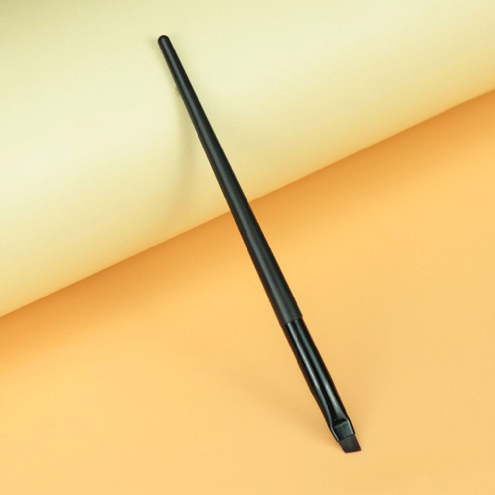 Kosmetik Pinsel machen-hoch Werkzeug Anfänger abgewinkelt feine Eyeliner Pinsel flache Augenbrauen Pinsel Liner Augenbrauen Pinsel Klinge machen-hoch Pinsel: Silber
