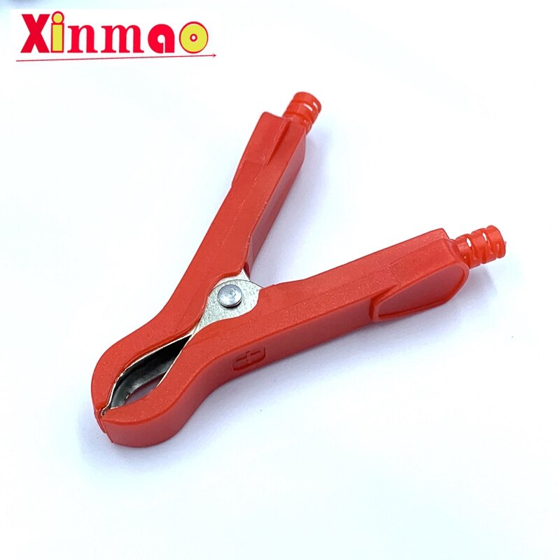 2PCS 50A fully closed alligator clip with fuse electrical test clamp full sheath battery clamp environmental plastic clip