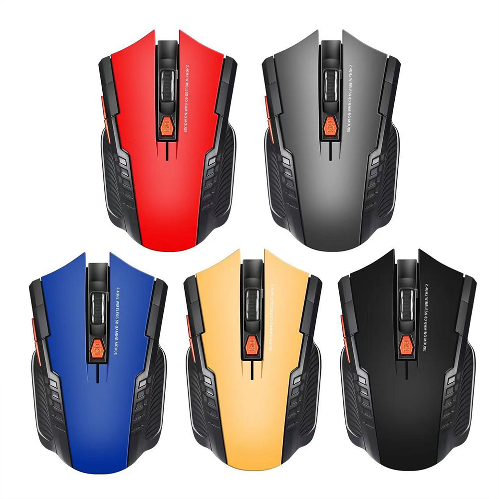 2,4 GHz draadloze muis optische 6-toetsen computermuizen met USB-ontvanger voor verstelbare gamingmuis voor computer PC Laptop