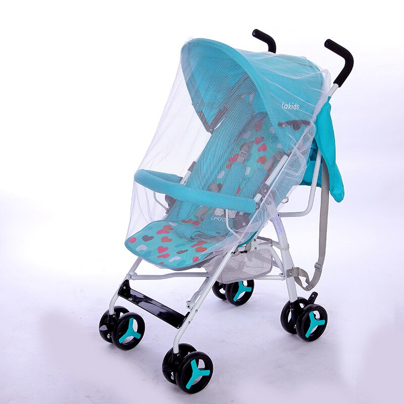 Full-cover Type Children's Cart Mosquito Net Cover Increases Encryption, Installation Is Simple, Disassembly and Washable: 100x85cm