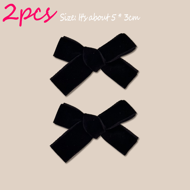 Francês retro preto veludo bowknot fita grampo de cabelo menina pequena hairpin bobby pin meninas arco presilhas doce headwear acessórios: Lavanda