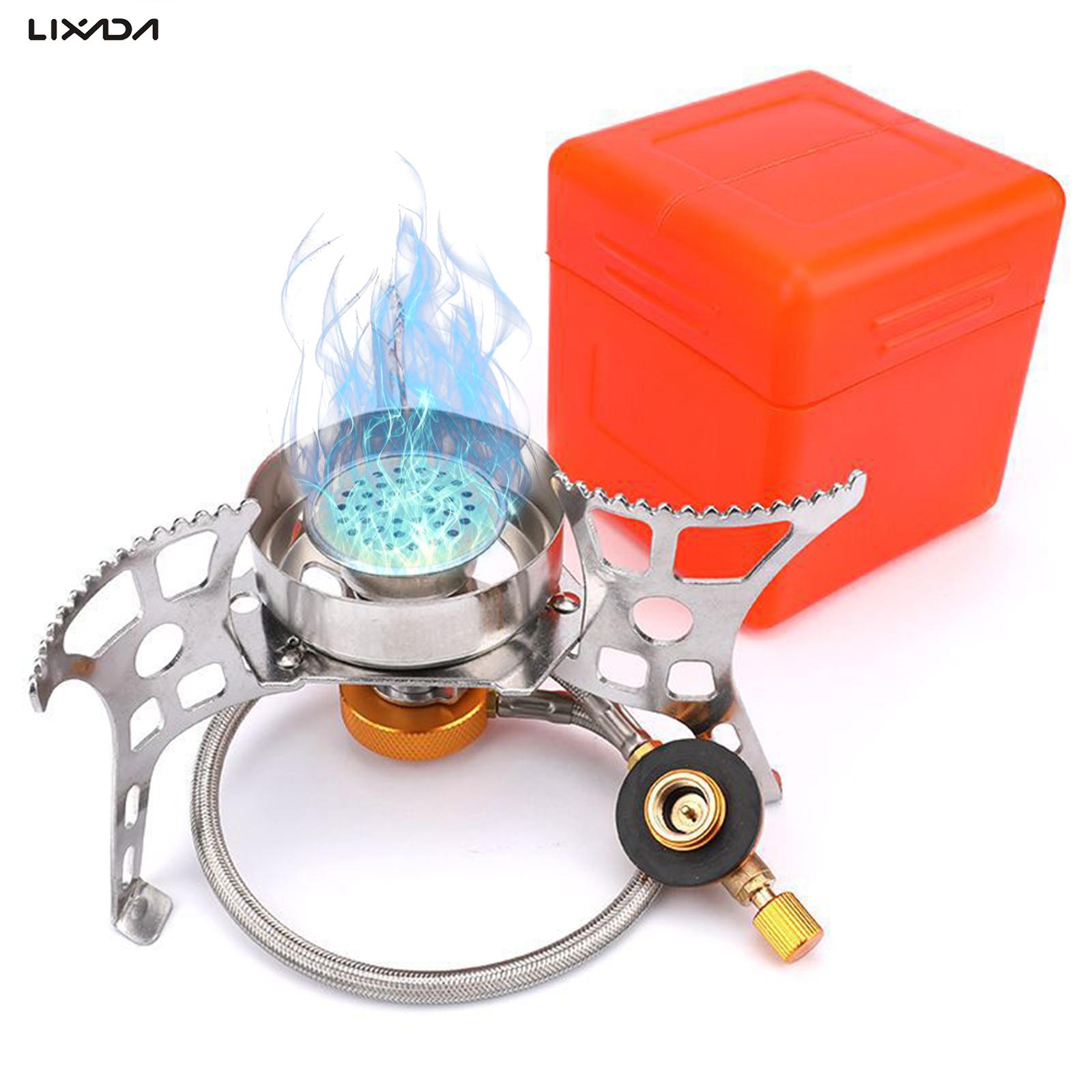 Portable Gas Stove Split Gas Furnace Outdoor Camping Stove Piezo Ignition Stove/Manual Ignition Stove burner Camping supplies