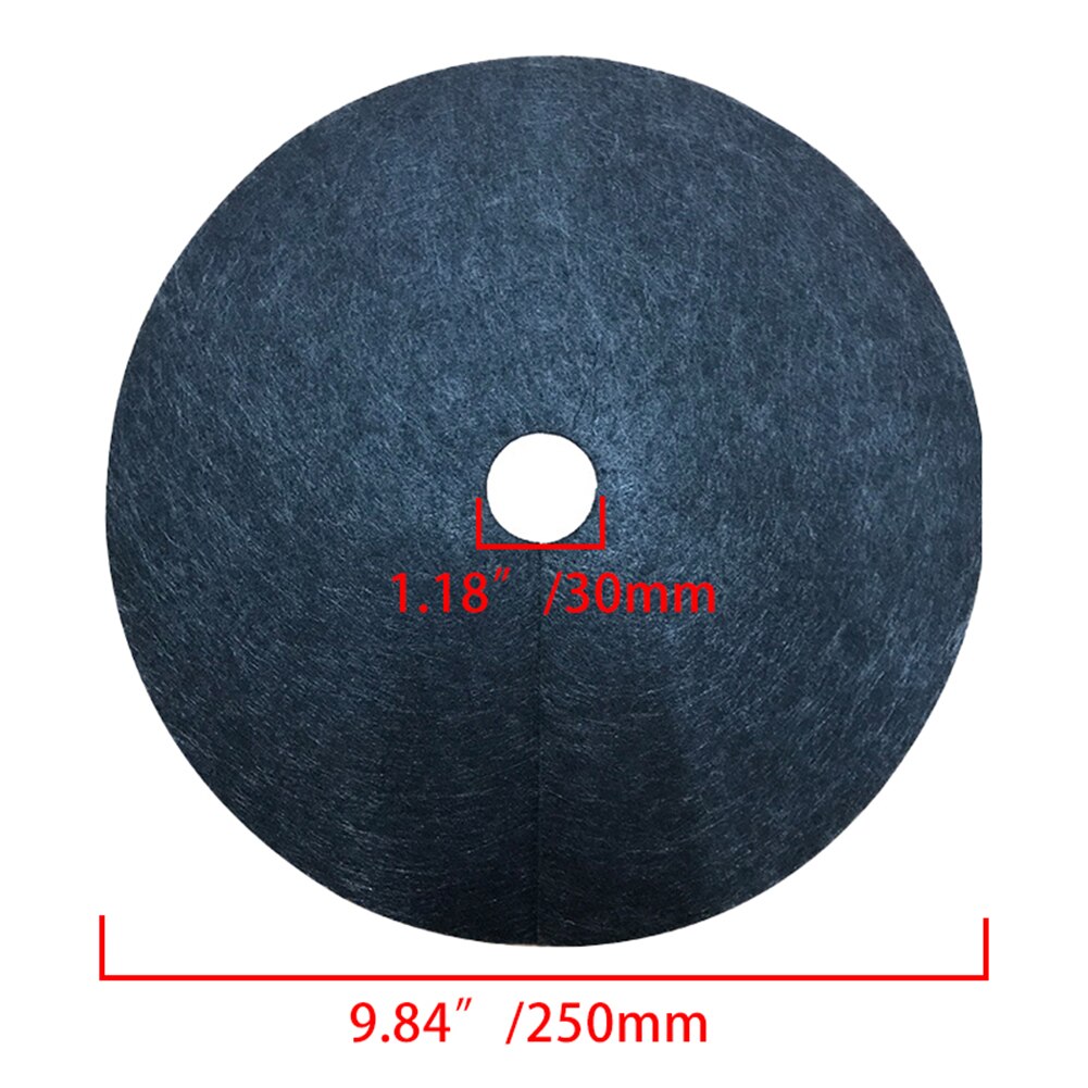 12 stücke Jäzehn Tuch Abdeckt Ring Nicht-vliese Schwarz Gras Tuch für Gemüse Garten 15/27/32/42cm Durchmesser Schutz matt: 25X3cm