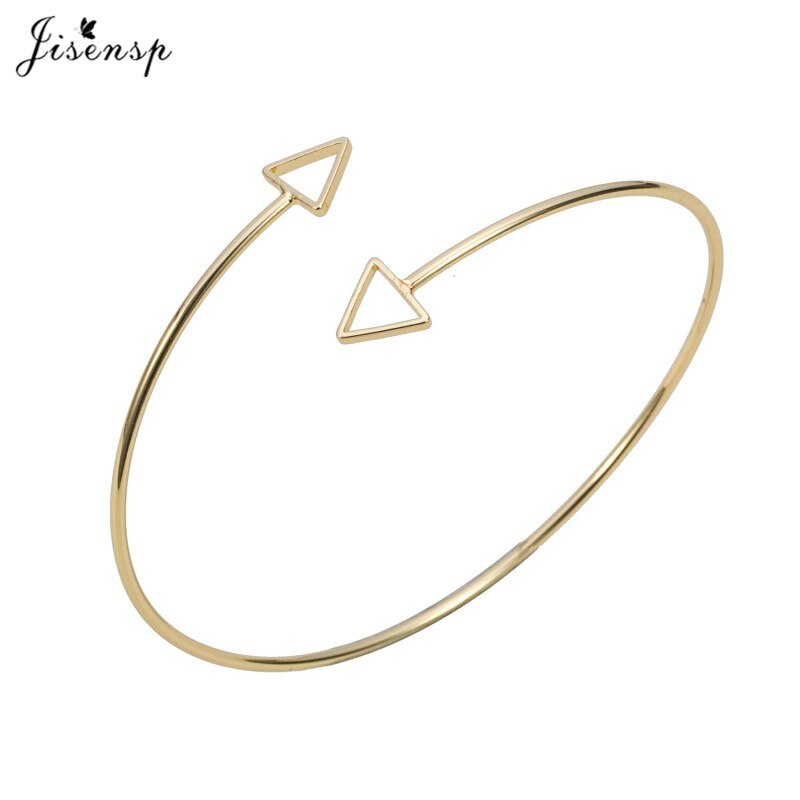 Bohemian Gold Color Big Leaf Open Bangles for Women Girls Jewelry Punk Feather Leaves Charm Bracelets Adjustable: SZ018G