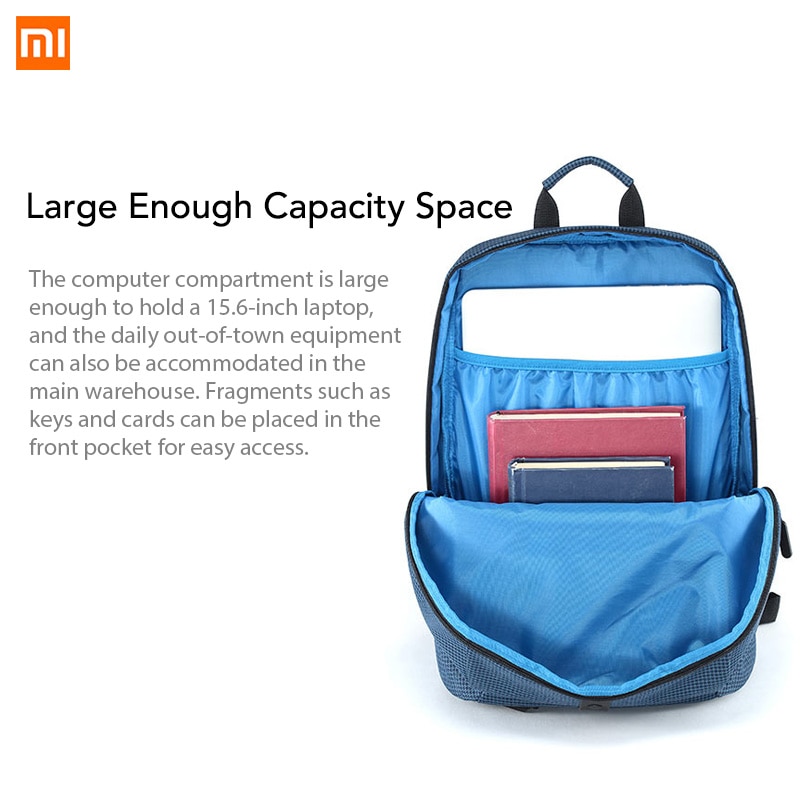 20L Xiaomi Casual Rucksack Männer Solide Polyester Mädchen Rucksäcke Reisetasche Universal Taschen College Stil 15,6 zoll Laptop Tasche