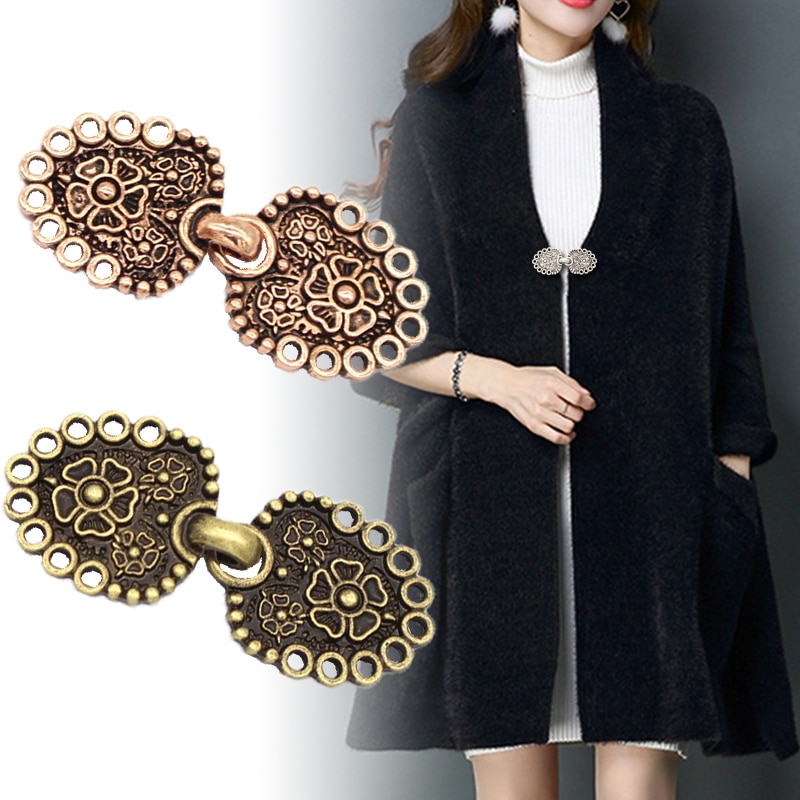 Retro Plating Eendenbek Gesp Kleding Decor Keten Vest Clip Trui Blouse Clip Kleding Decoratie Broche Pins