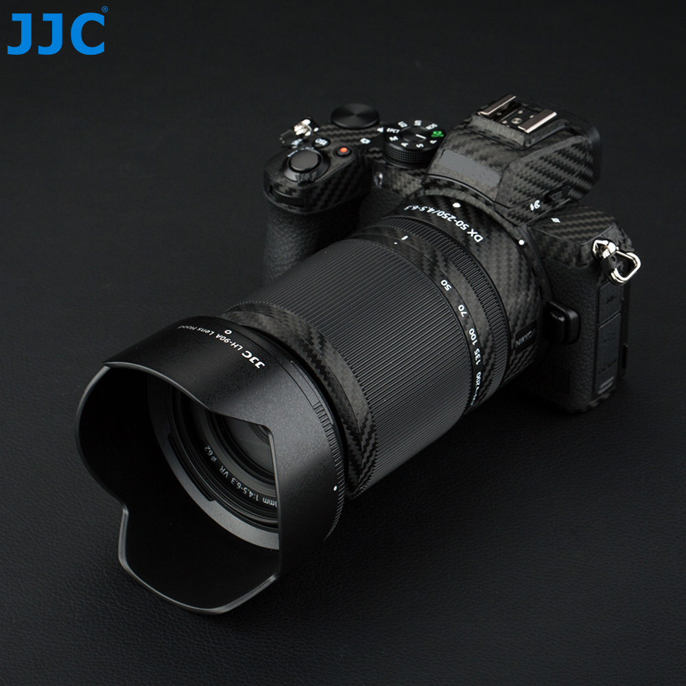 Jjc HB-90A Omkeerbare Zonnekap Compatibel Met Nikon Nikkor Z Dx 50-250Mm F/4.5-6.3 vr En Z 50Mm F1.8 S Lens Voor Nikon Z50 Z5