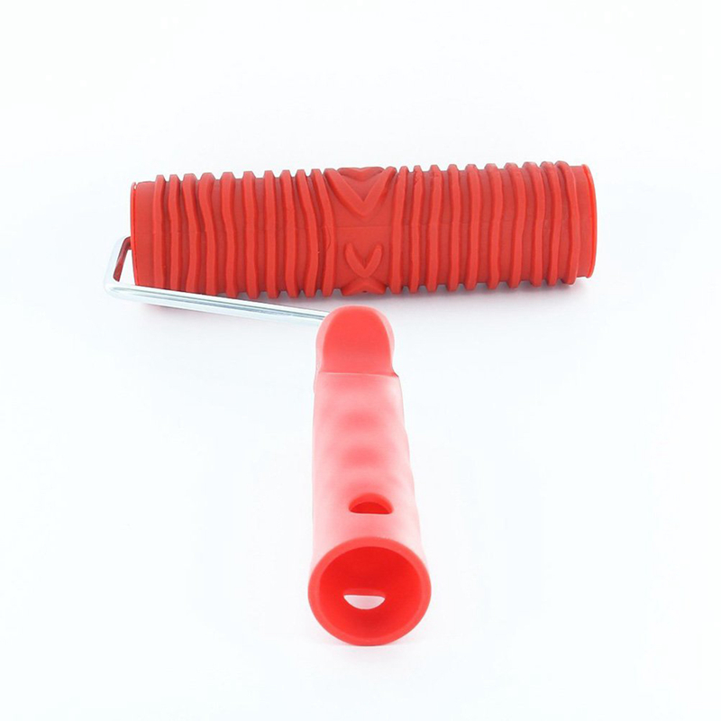 7 inch empaistische patroonroller schilder  +2 stuks houtnerf schildergereedschap, kunstbehang imitatie houtnerf gereedschap, muurtextuur