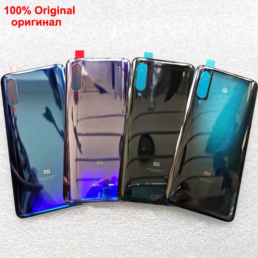 100% Original Gorilla Glas Für xiaomi 9 mi 9 mi 9 Zurück Abdeckung Zurück Tür Ersatz Fest Akku Fall Hinteren Gehäuse abdeckung Explorer