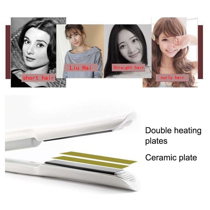 2 in- in-1 draadloze krultang, stijltang, mini-oplaadbare krultang, usb-stijltang, stijltang,  a24 witte