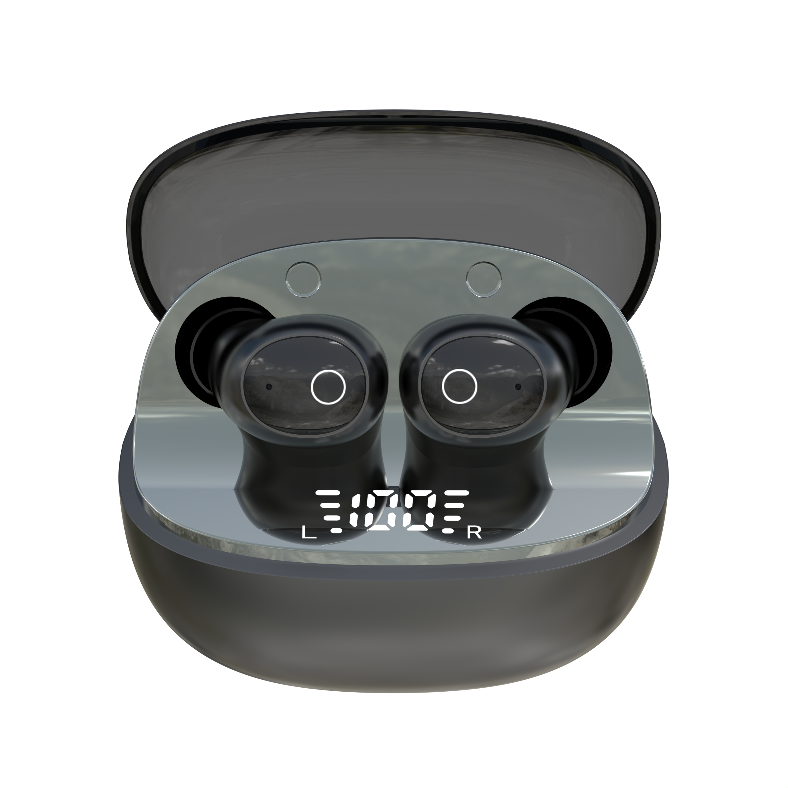 In ear mini earphones, wireless Bluetooth earphones, high aesthetic value, comfortable to wear, long-lasting battery life: black