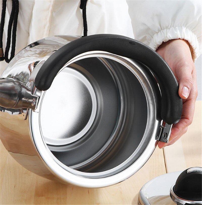 304 Rvs Geluid Ketel Gas Theepot Huishouden Keuken Verwarming Kokend Theepot Capaciteit Melk Warmwaterkruik Outdoor