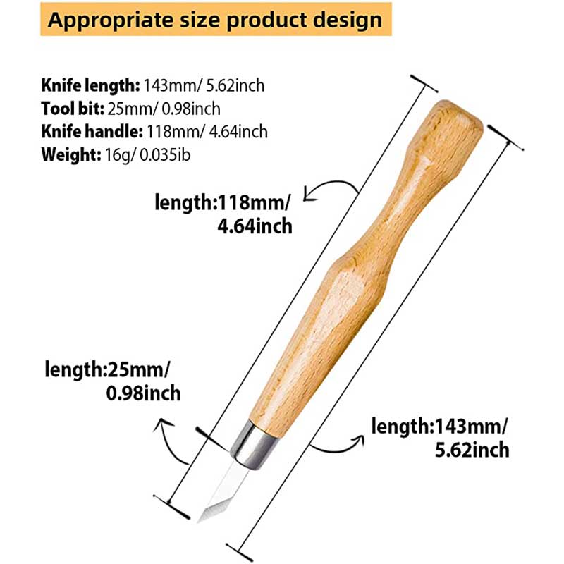 Conjunto de herramientas de talla de madera SIMILKY SK7 herramientas de cincel de acero al carbono-con funda protectora caja de almacenamiento pequeña calabaza 12-Set
