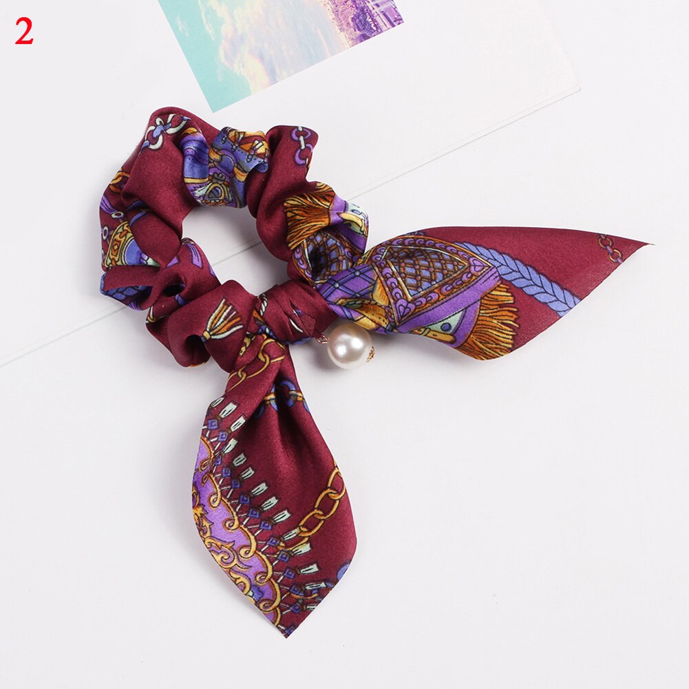 Strik Haar Scrunchies Vrouwen Paardenstaart Houder Haar Band Haar Touw Elastiekjes Haaraccessoires Konijnenoren Haar Ring: C2