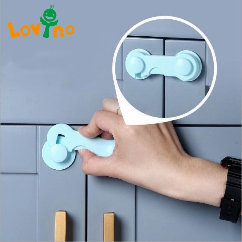 Plastic Kast Lock Kind Veiligheid Anti-Snuifje Bumper Security Lade Vergrendelingen Home Baby Bescherming Voor Koelkasten Sloten