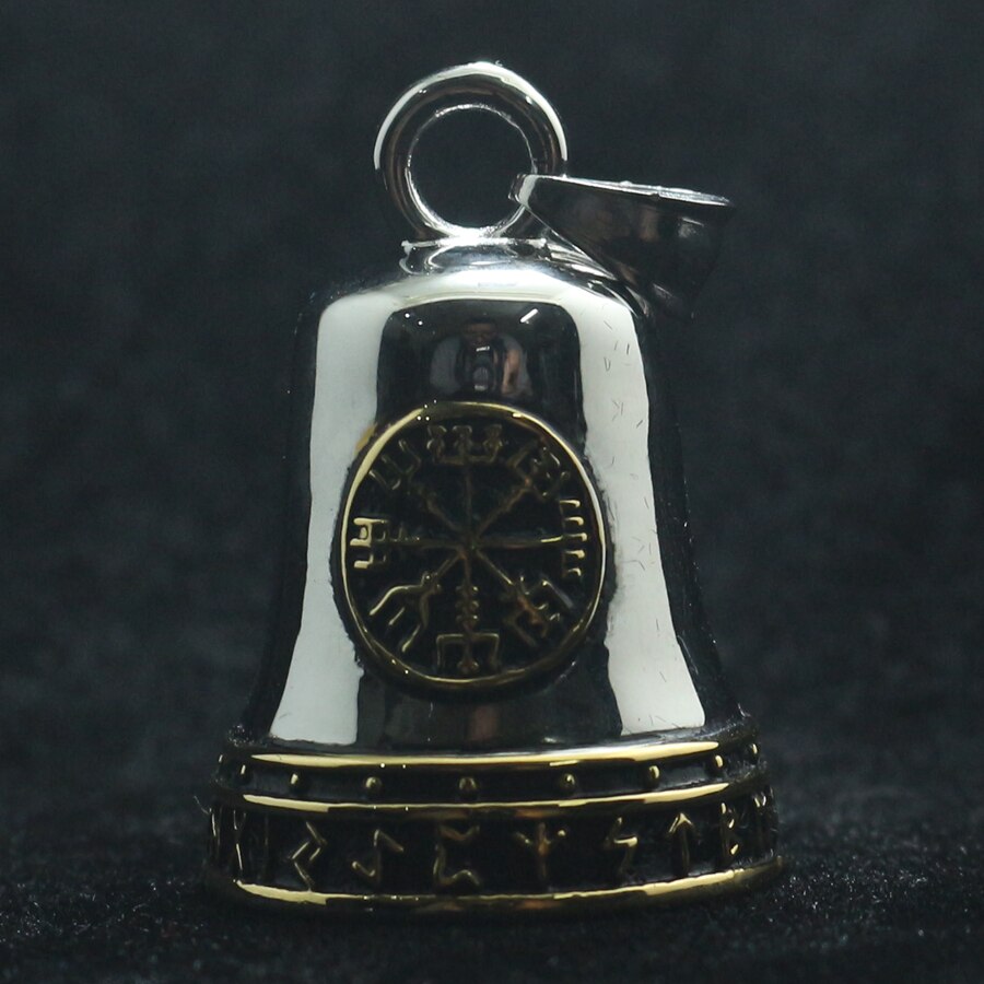 Unisex 316L Stainless Steel Gothic Viking Bell Pendant