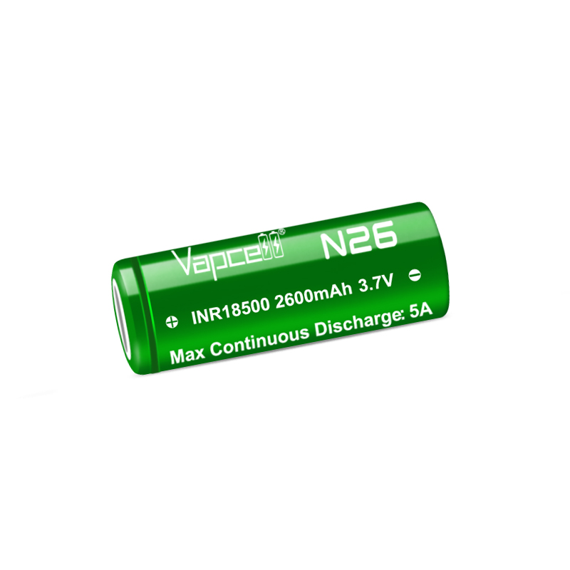 1-20pcs Original Vapcell N26 INR 18500 2600mah 5A 3.7V Li-ion Battery Real Capacity 18500 Rechargeable Battery For flashlight