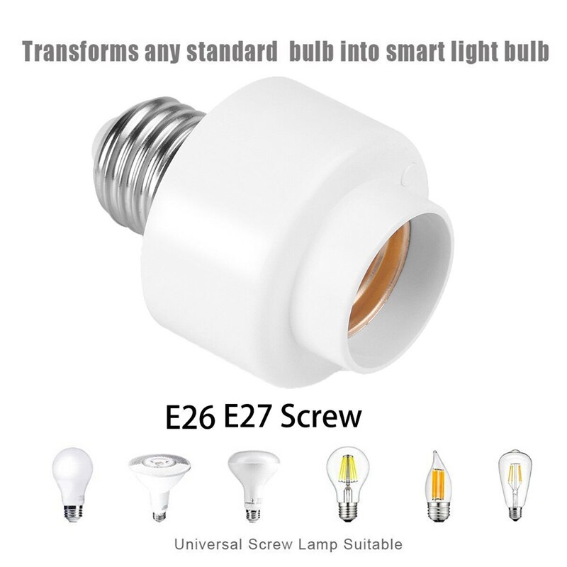 Wifi Smart Light Base Voor Smart Leven/Tuya App Draadloze Afstandsbediening E26 E27 Bulb Socket Werken Met Alexa google Home Ifttt