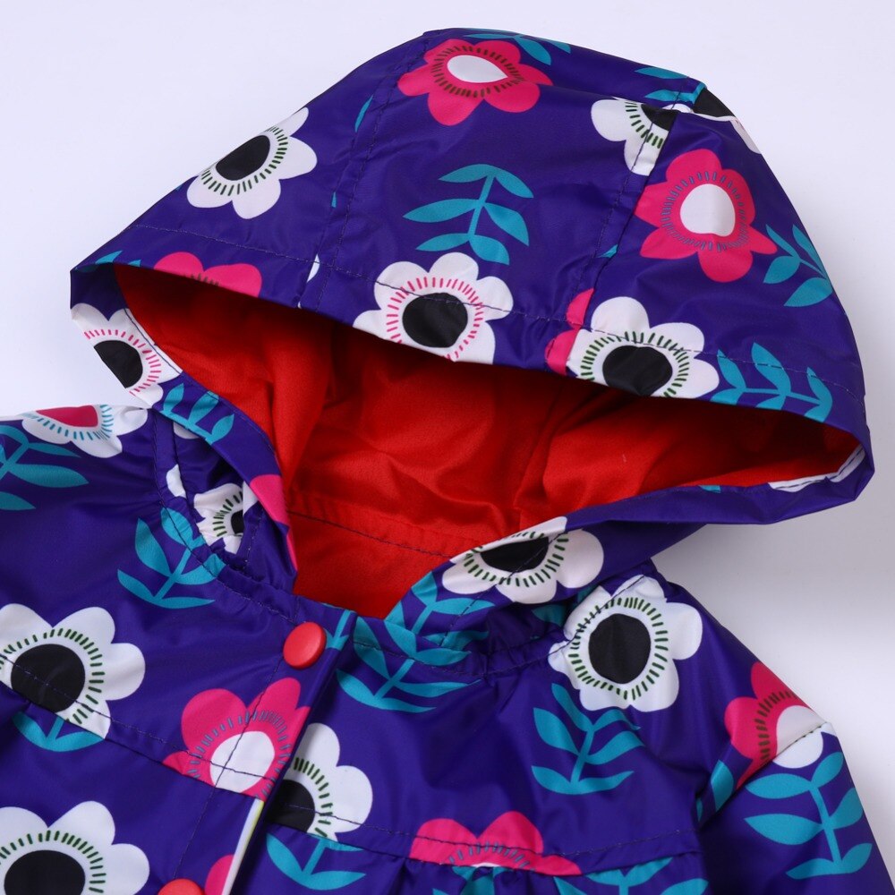 KEAIYOUHUO-Trench-Coat pour petites filles | Veste de printemps-automne coupe-vent, manteau imperméable, vêtements d'extérieur pour enfants