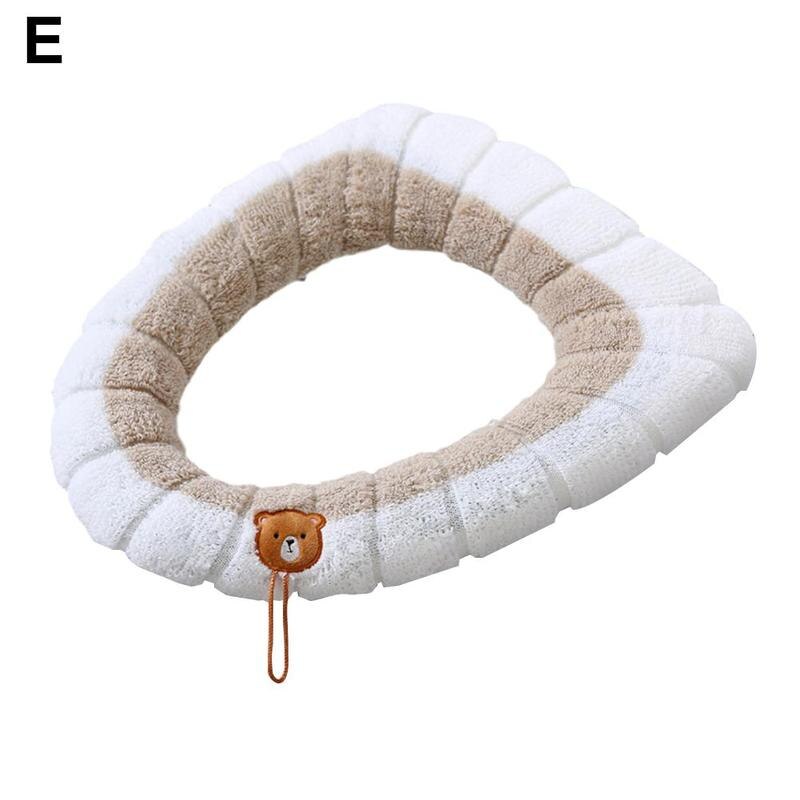 Toilet Seat Cover Washable Toilet Seat Cover Cushion Cover Bathroom Bathroom Accessories Bathroom Accessories Organization: Brown