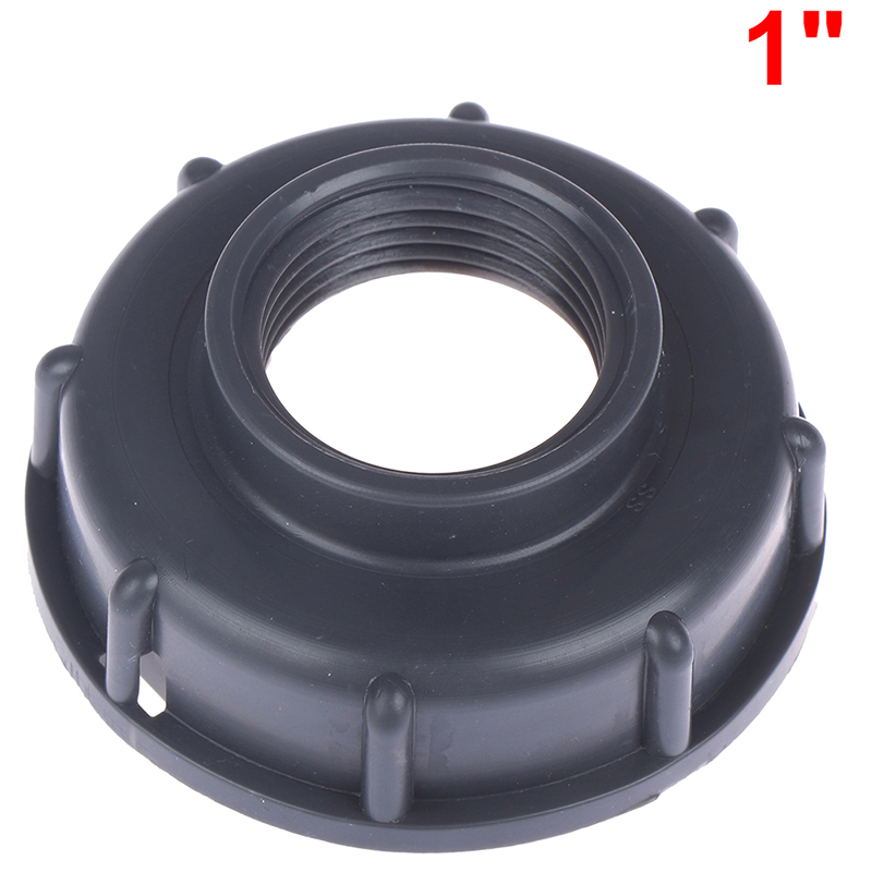 1PC Durable IBC Tank Fittings S60X6 Coarse Threaded Cap 60mm Female Thread To 1/2 ", 3/4", 1 " Water Tap Adapter Connector: Brown