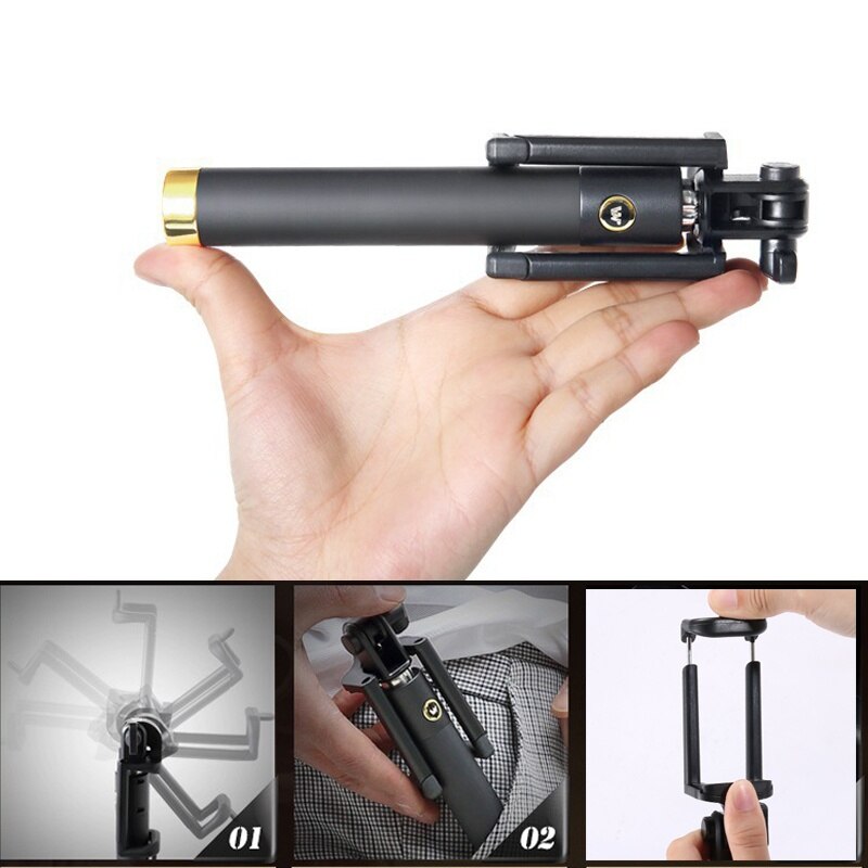 Monopod Selfie Stick Voor Apple Iphone 11 12 Pro Max Mini Xs X Xr 8 7 Plus Se Uitschuifbare handheld Wired Selfiestick Sticks