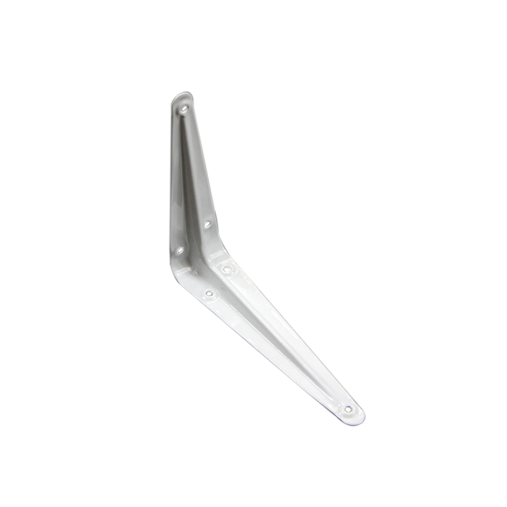 Table Shelf Home DIY Angle Durable Space Saving Holder Bracket L Shape Easy Install Steel Waterproof Support Wall Mounted: White 20x25cm