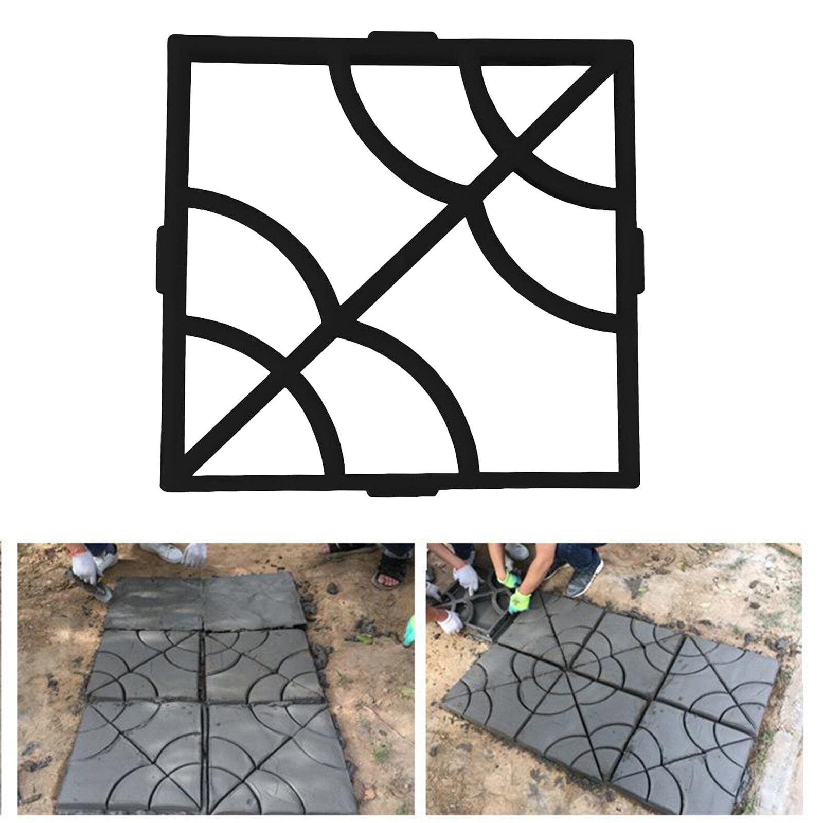 Tuin Gazon Oprit Path Vloer Bestrating Bestrating Mal Patio Concrete Stap Steen Loopbrug Oprit Maker Mould