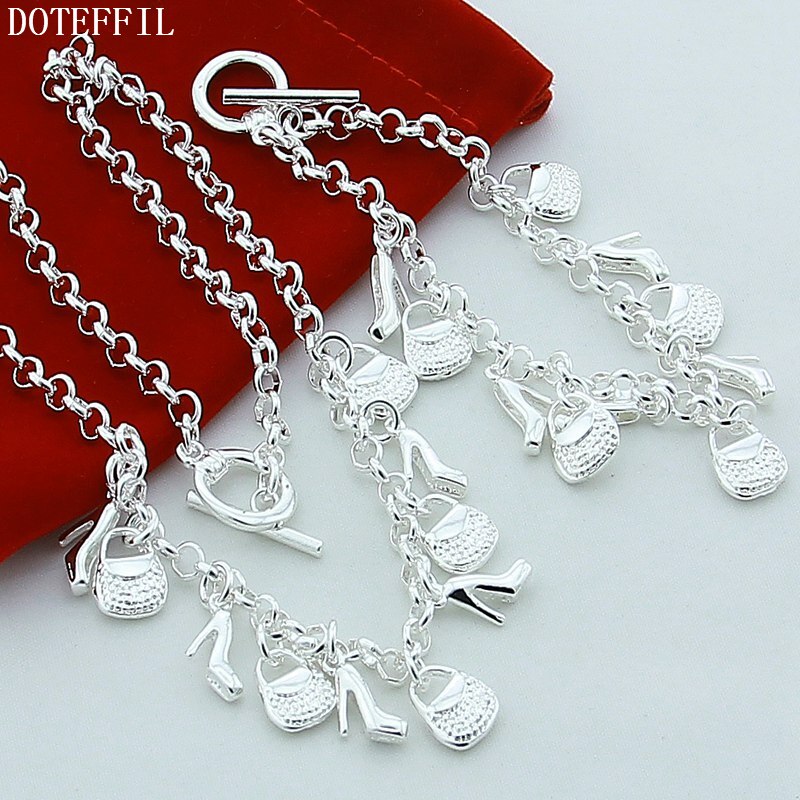 DOTEFFIL Set Di Collane Con Bracciale E Orecchini A Forma Di - Foto 2