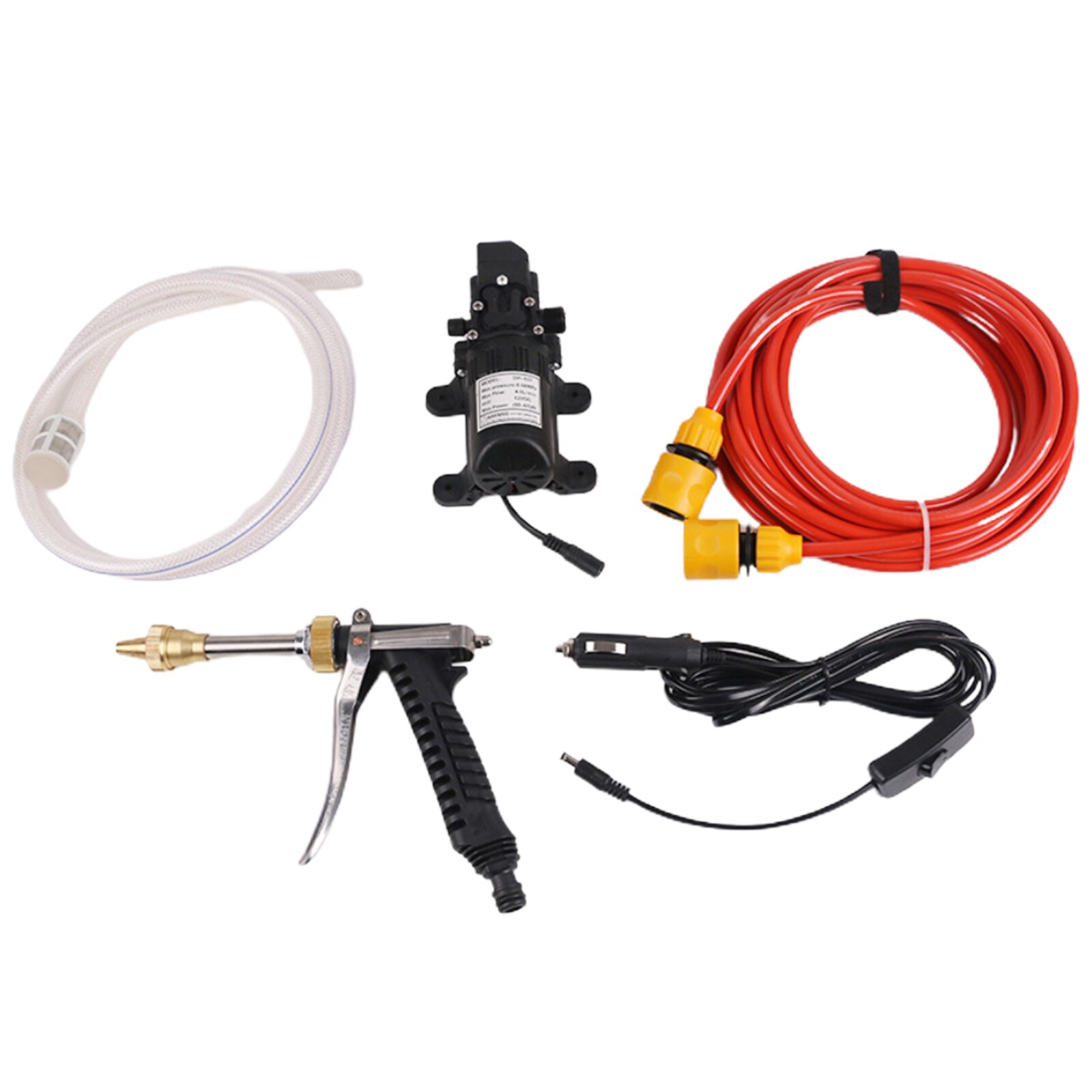 12V Portable Car High Pressure Washer Water Pump Jet Wash Cleaner Hose Van Kit High Pressure Washer